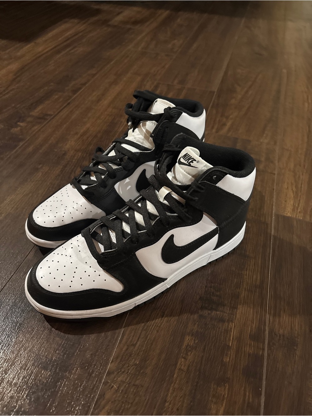 Nike Men’s Mid-Top Sneakers in Black and White